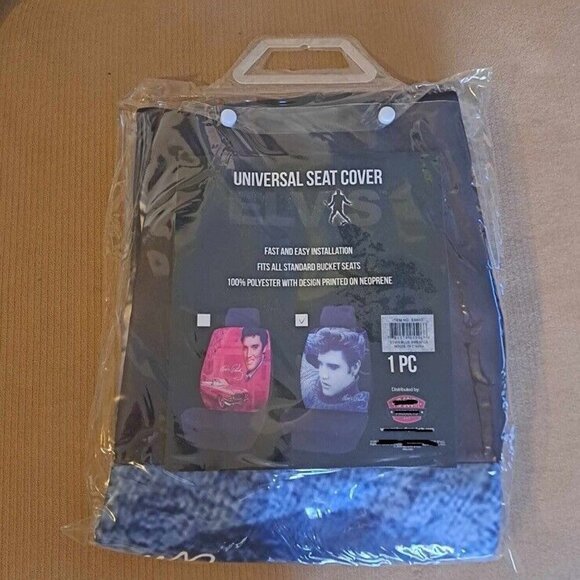 Elvis Presley New Blue Sweater Photo Car Seat Cover Guitar 1 pc Auto Decor Music - Picture 3 of 3